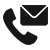 Telefon und E-Mail Icon