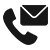 Telefon und E-Mail Icon